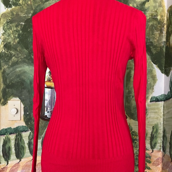 Relativity Vibrant Red Turtleneck Sweater - Picture 4 of 9